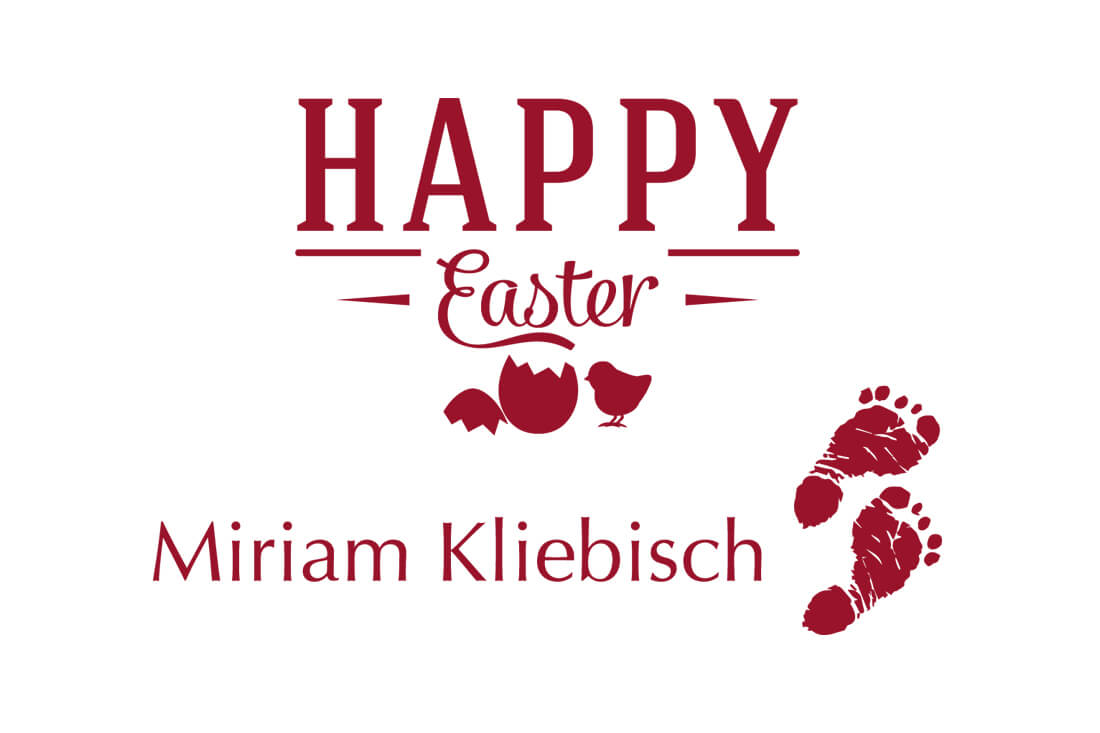Frohe Ostern Miriam kliebisch
